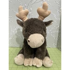 Kohls Cares Christmas Brown Reindeer Plush Stuffed Animal 12"